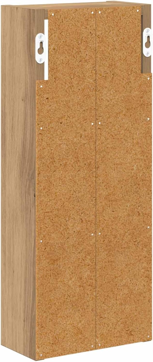 vidaXL Badezimmer-Wandschrank Kunsthandwerk Eiche 20 x 10 x 50 cm, Moderner Badschrank, rechteckiges