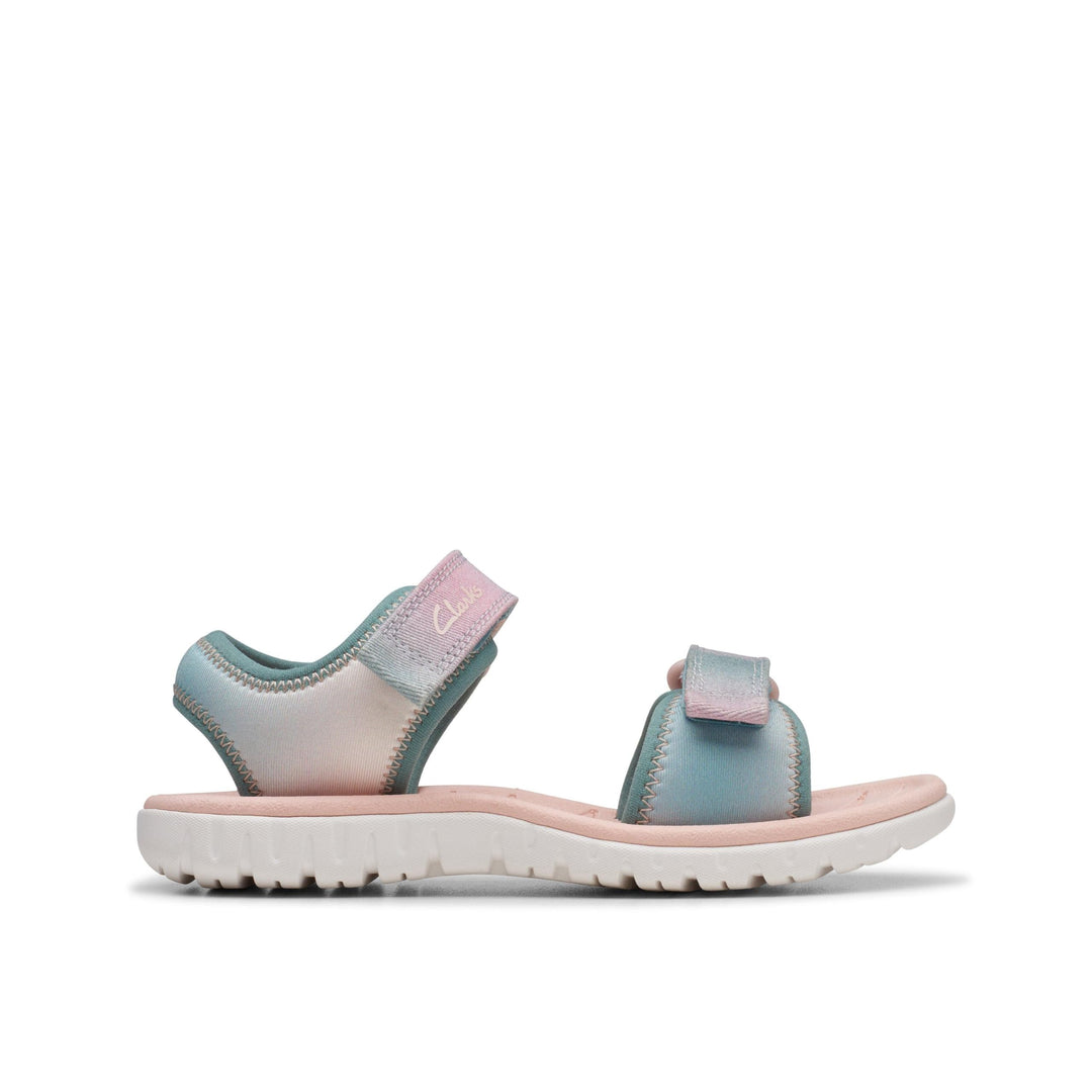 Clarks Premium Surfing Tide K Flache Sandalen für Jungen 24 EU Pastel, 24 EU Pastel