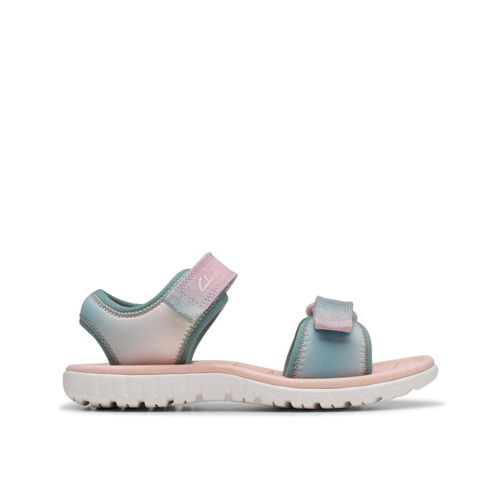 Clarks Premium Surfing Tide K Flache Sandalen für Jungen 24 EU Pastel, 24 EU Pastel