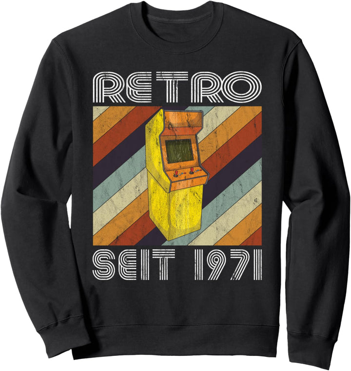 Geburtstag 1971 Retro Vintage Gaming Jahrgang 1971 Sweatshirt