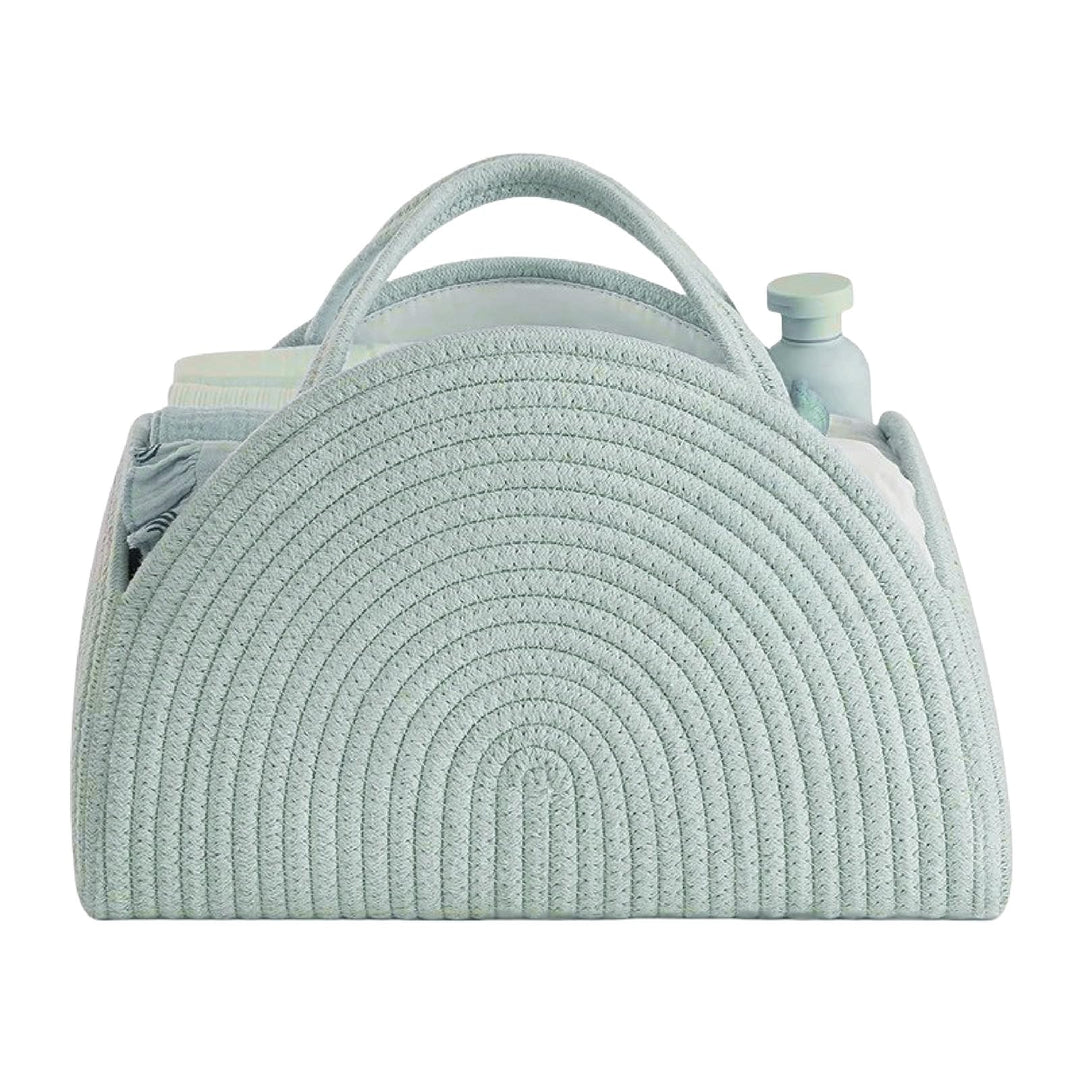 Wickeltasche Organizer, Baby Windel Caddy Korb, Tragbarer Aufbewahrungskorb für den Wickeltisch, Wic
