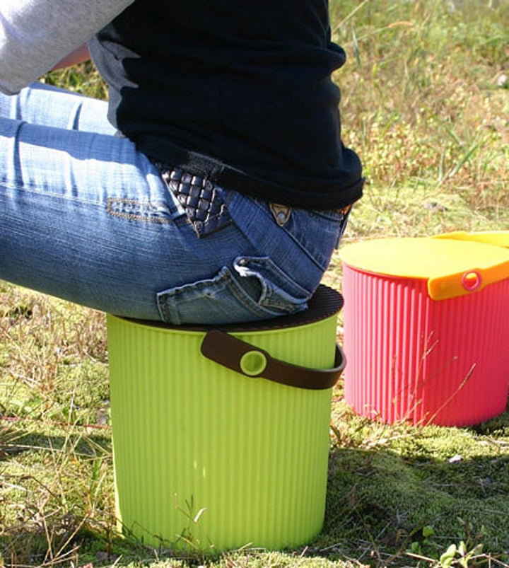 omnioutil grün pistazie Hachiman Eimer Müll Müll Multifunktions grosse 20 Liter Hocker Aufbewahrungs