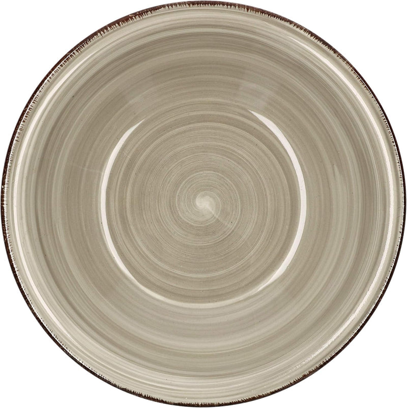 6-TLG. Tellerset Malaga | Bunte Suppenteller tief | 650 ml | Ø 21.5 cm | Salatteller rund | Servier-