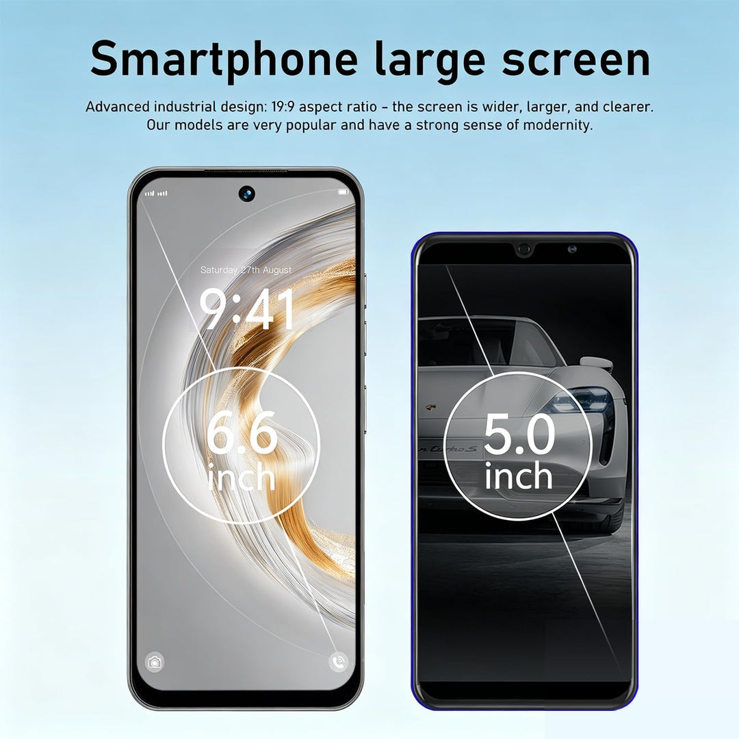 4G Dual SIM Smartphone mit 6,6 Zoll InCell HD-Bildschirm, 4GB+32GB Speicher (bis 256GB erweiterbar),