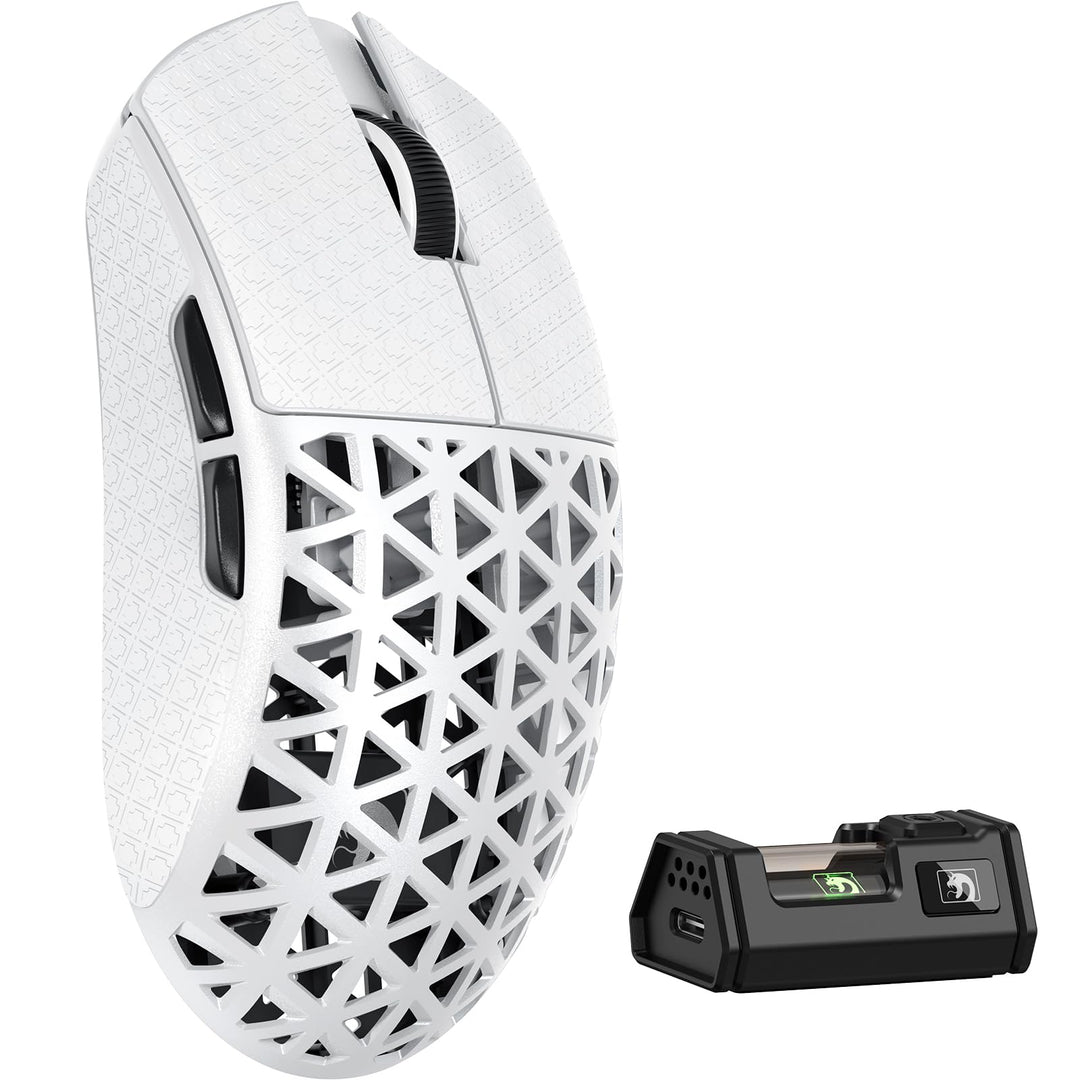 MAMBASNAKE M5 Ultra Carbon Fiber 8000Hz Kabellose Gaming-Maus mit Bis zu 42000 DPI, 39g Ultraleicht,