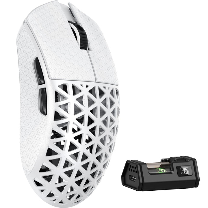 MAMBASNAKE M5 Ultra Carbon Fiber 8000Hz Kabellose Gaming-Maus mit Bis zu 42000 DPI, 39g Ultraleicht,