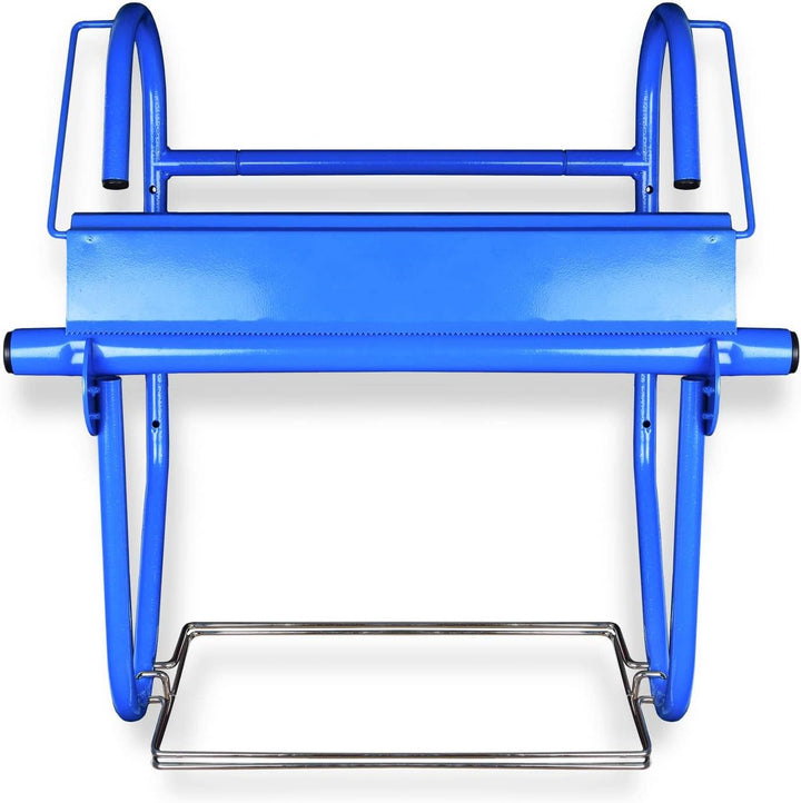 Wandhalter mit Müllsackhalterung für Putztuchrollen | für Industrierolle bis 40 cm Breite | Putzroll