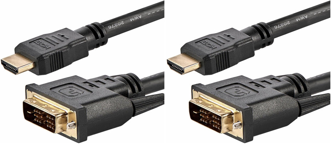 StarTech.com 1,8m HDMI auf DVI-D Kabel - HDMI/DVI Anschlusskabel - St/St (HDMIDVIMM6) (Packung mit 2
