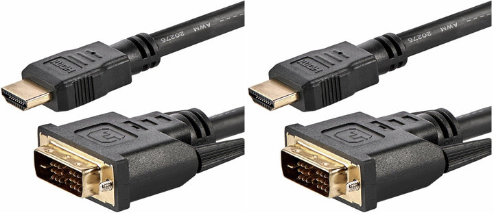 StarTech.com 1,8m HDMI auf DVI-D Kabel - HDMI/DVI Anschlusskabel - St/St (HDMIDVIMM6) (Packung mit 2