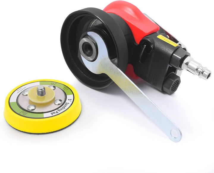 Druckluft Exzenterschleifer 75mm (3"), 10000 RPM, Profi mini Druckluftschleifer Schleifmaschine Poli