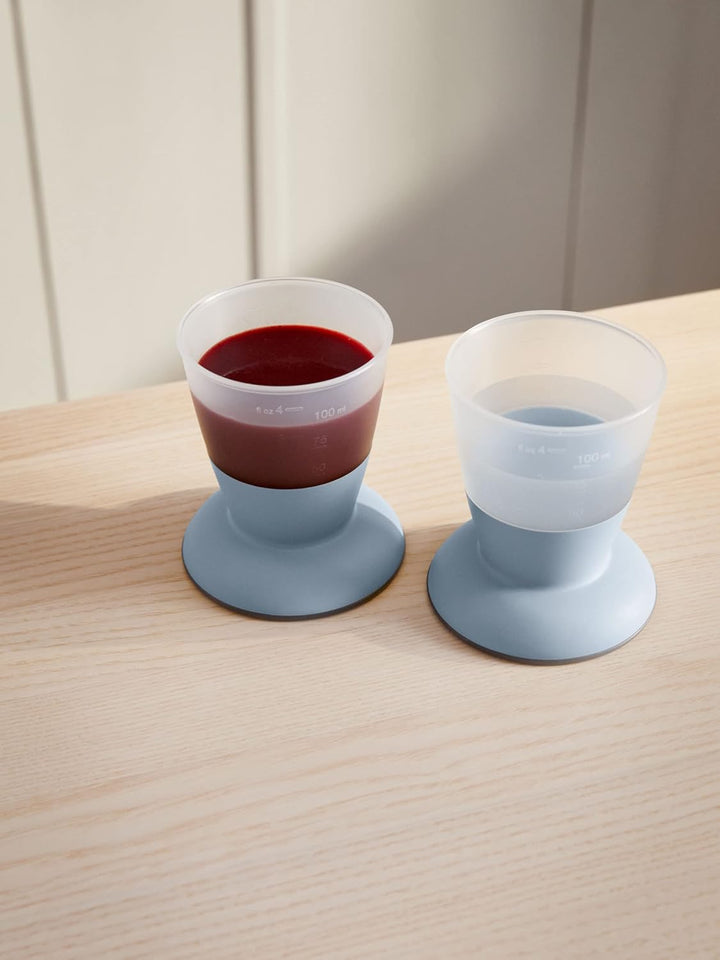 BabyBjörn Kindergeschirr-Set, 4-teilig, Blassblau, Blassblau