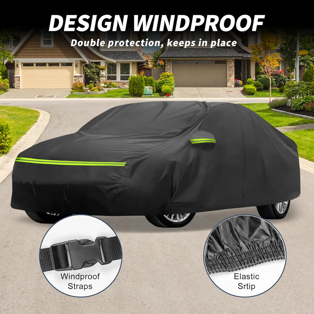 A ABSOPRO Autoabdeckung für Mercedes-Benz E-Klasse W213 Kombi 2016-2023 210D-PU Outdoor Vollabdeckun