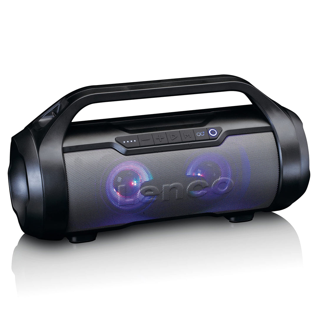 Lenco SPR-070 Boombox - IPX5 Wasserdichte Bluetooth Boombox - integrierter 3000mAh Akku - 2 x 12 Wat