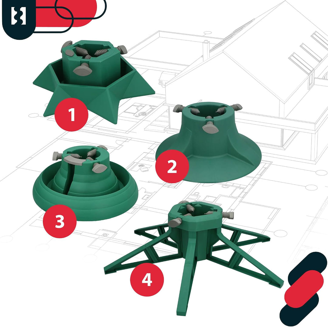 KOTARBAU® Weihnachtsbaumständer mit Wassertank - Christbaumständer - für Baumhöhe bis 2,5 m - Tannen