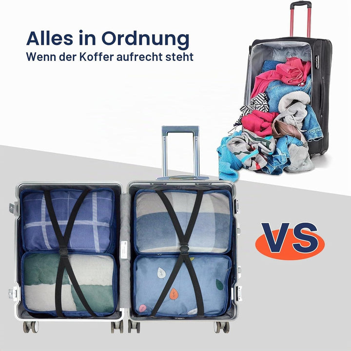 Grosse Packwürfel, 6 Stück, 40 x 30 x 12 cm, gleiche Grösse, Koffer-Organizer, 6 Stück, Reisetaschen