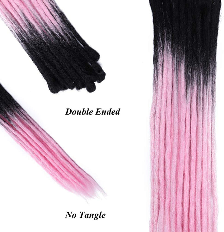 Haarverlängerung, Dreadlocks, falsche Locs, geflochtenes Haar – Zubehör Dreadlocks, Synthetik, Afro,