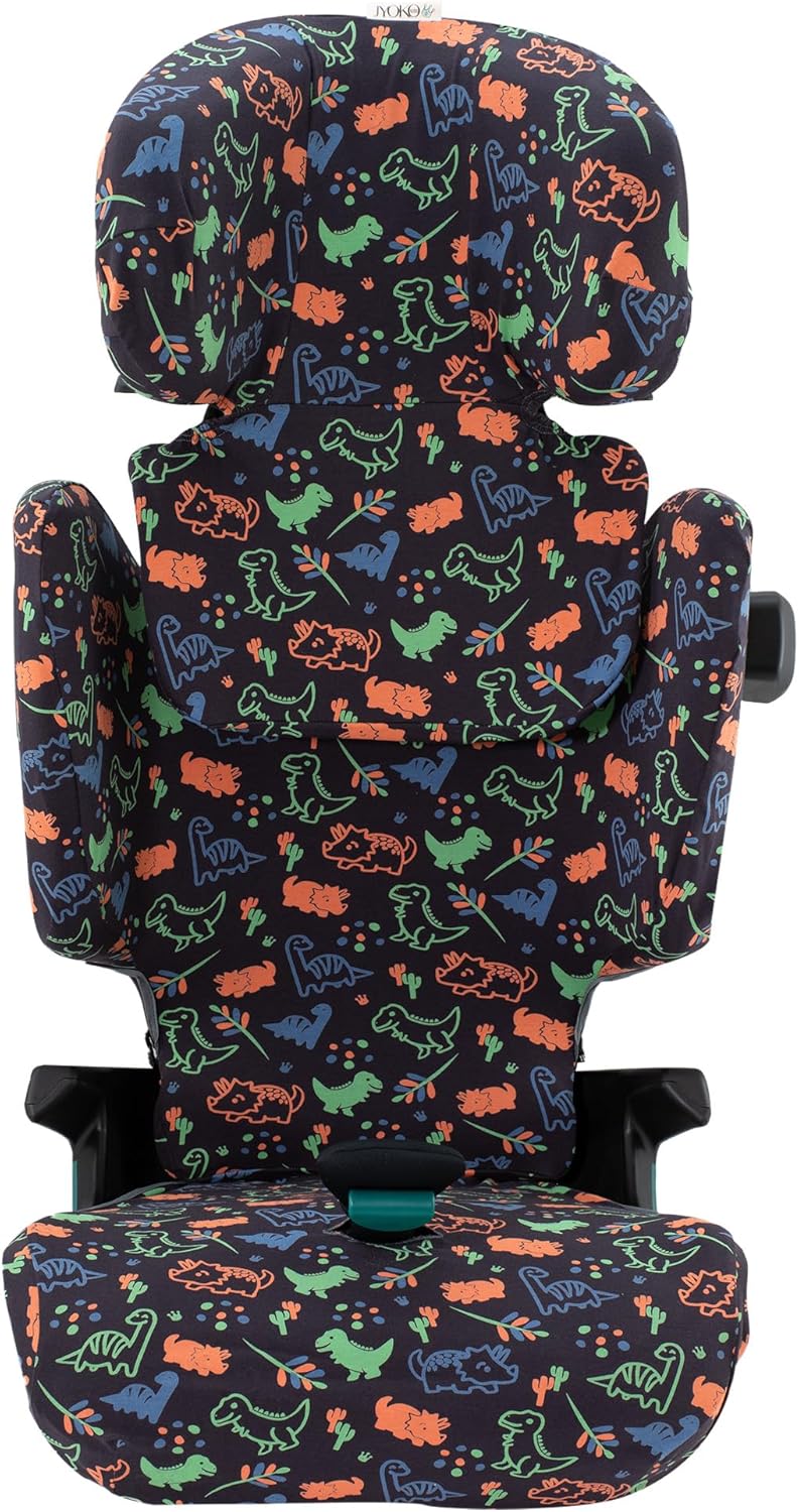 JYOKO KIDS Schutzhülle kompatibel mit Romer Kidfix (Romer Kidfix I-SIZE, Happy Dino)