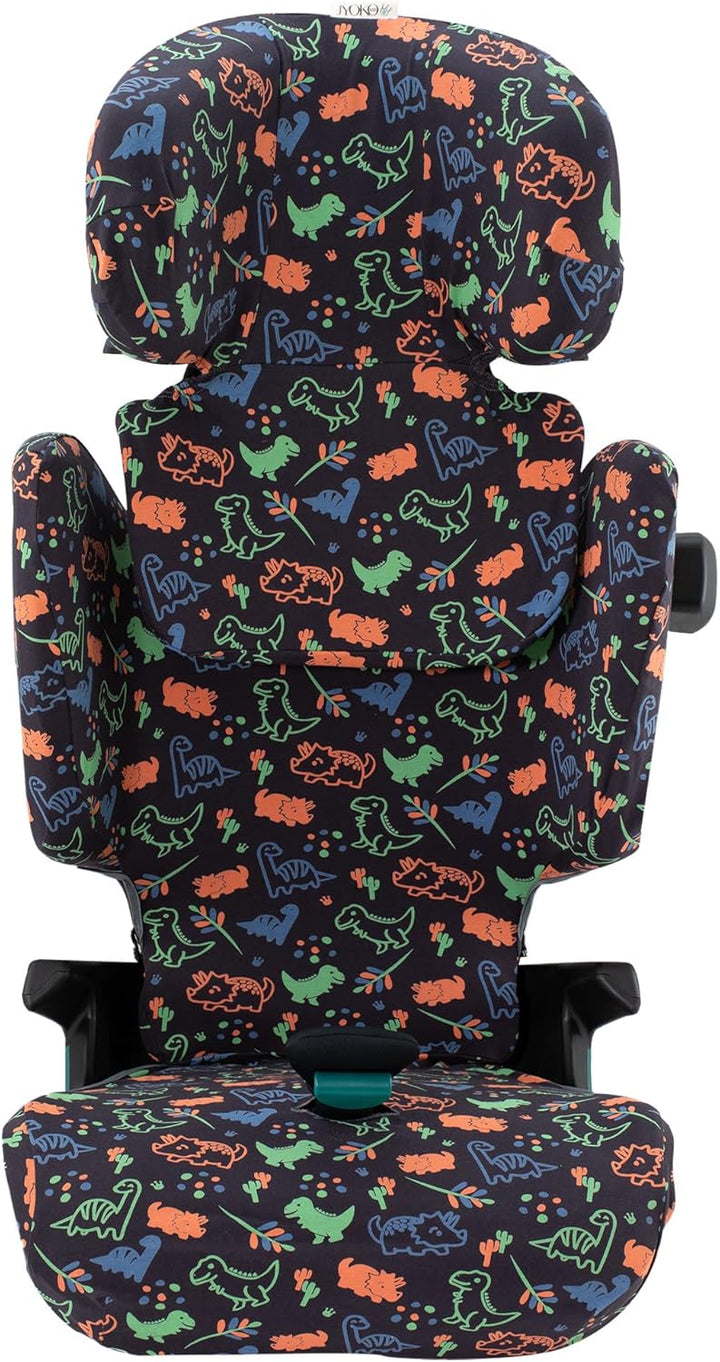 JYOKO KIDS Schutzhülle kompatibel mit Romer Kidfix (Romer Kidfix I-SIZE, Happy Dino)