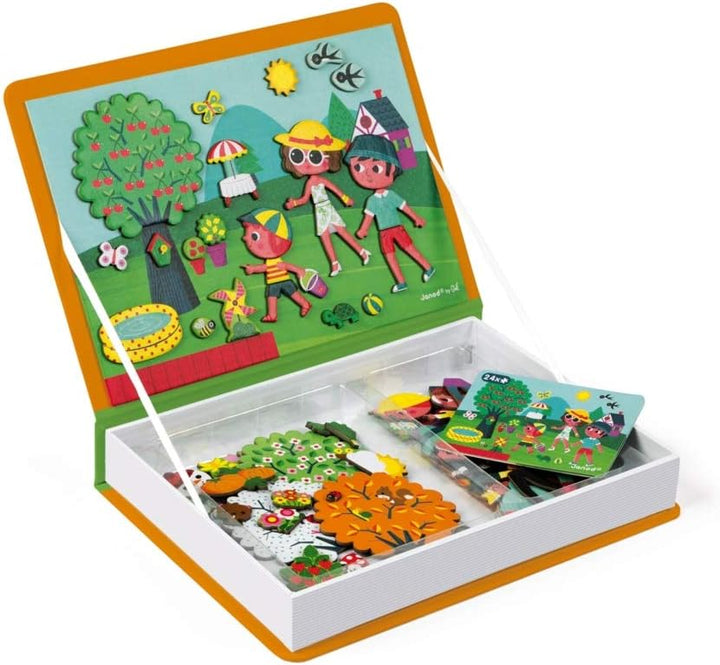 Janod J02721 4 Seasons Magneti'Book, Orange 4 Jahreszeiten, 4 Jahreszeiten