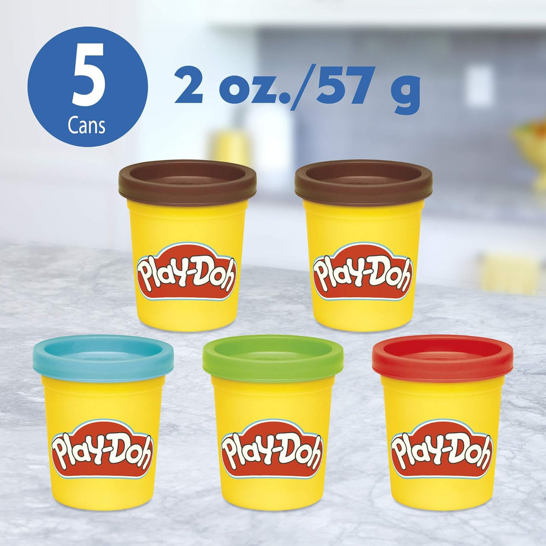 Play-Doh Kitchen Creations Bonbon-Fabrik für Kinder ab 3 Jahren mit 5 Farben Single, Single