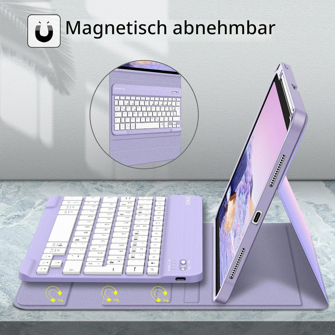 FINTIE Tastatur Hülle für iPad 11. Generation 11" 2025, iPad 10. Generation 2022 10.9", Schutzhülle