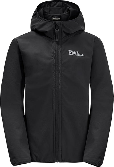 Jack Wolfskin Unisex Kinder Solyd Jacket K Softshelljacke 92 Schwarz, 92 Schwarz