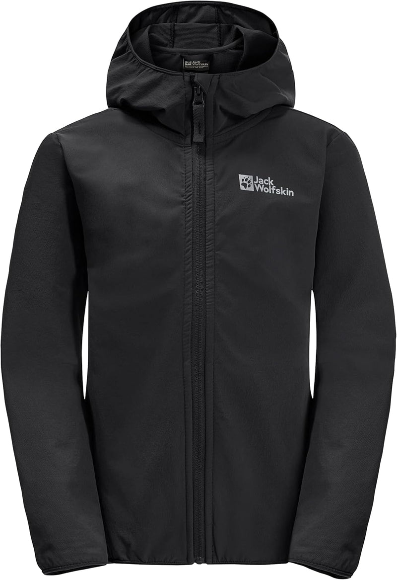 Jack Wolfskin Unisex Kinder Solyd Jacket K Softshelljacke 92 Schwarz, 92 Schwarz