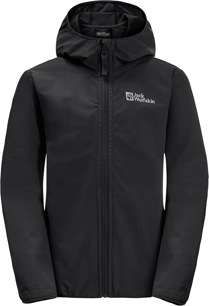 Jack Wolfskin Unisex Kinder Solyd Jacket K Softshelljacke 116 Schwarz, 116 Schwarz