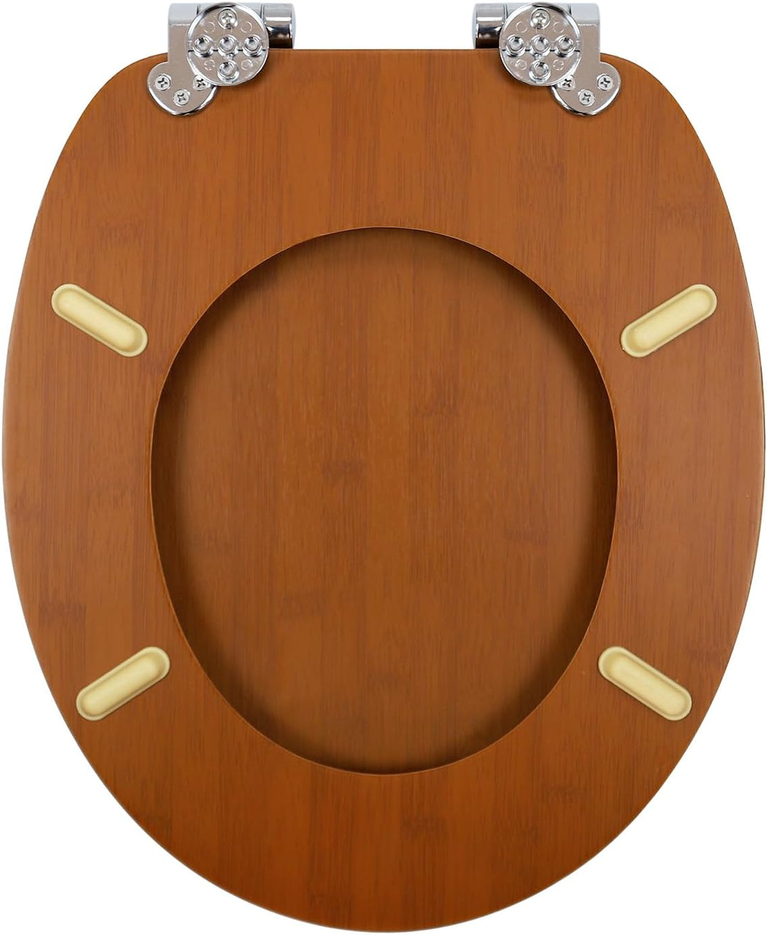 WC Sitz mit Absenkautomatik, hochwertiger Toilettendeckel aus MDF Holz, Einfache Montage Stabiler Kl