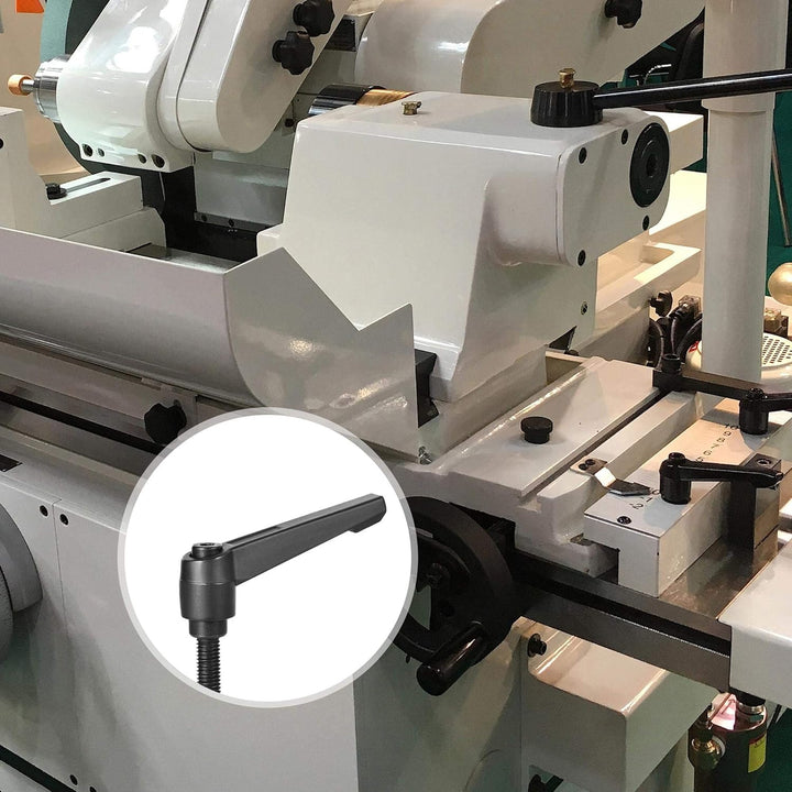 sourcing map 2 Stück Klemmhebel Griff M12 x 50mm Verstellbarer Maschinengriffe Klemmhebel Aussengewi