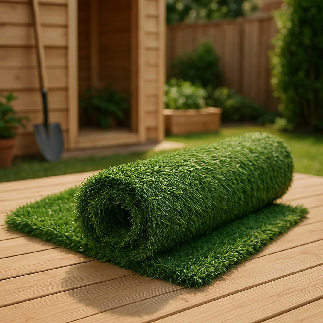 WerkaPro 11099 Künstliche Hecke, 1,2 x 3 m, UV-behandelt, grün, 1,2 x 3 m