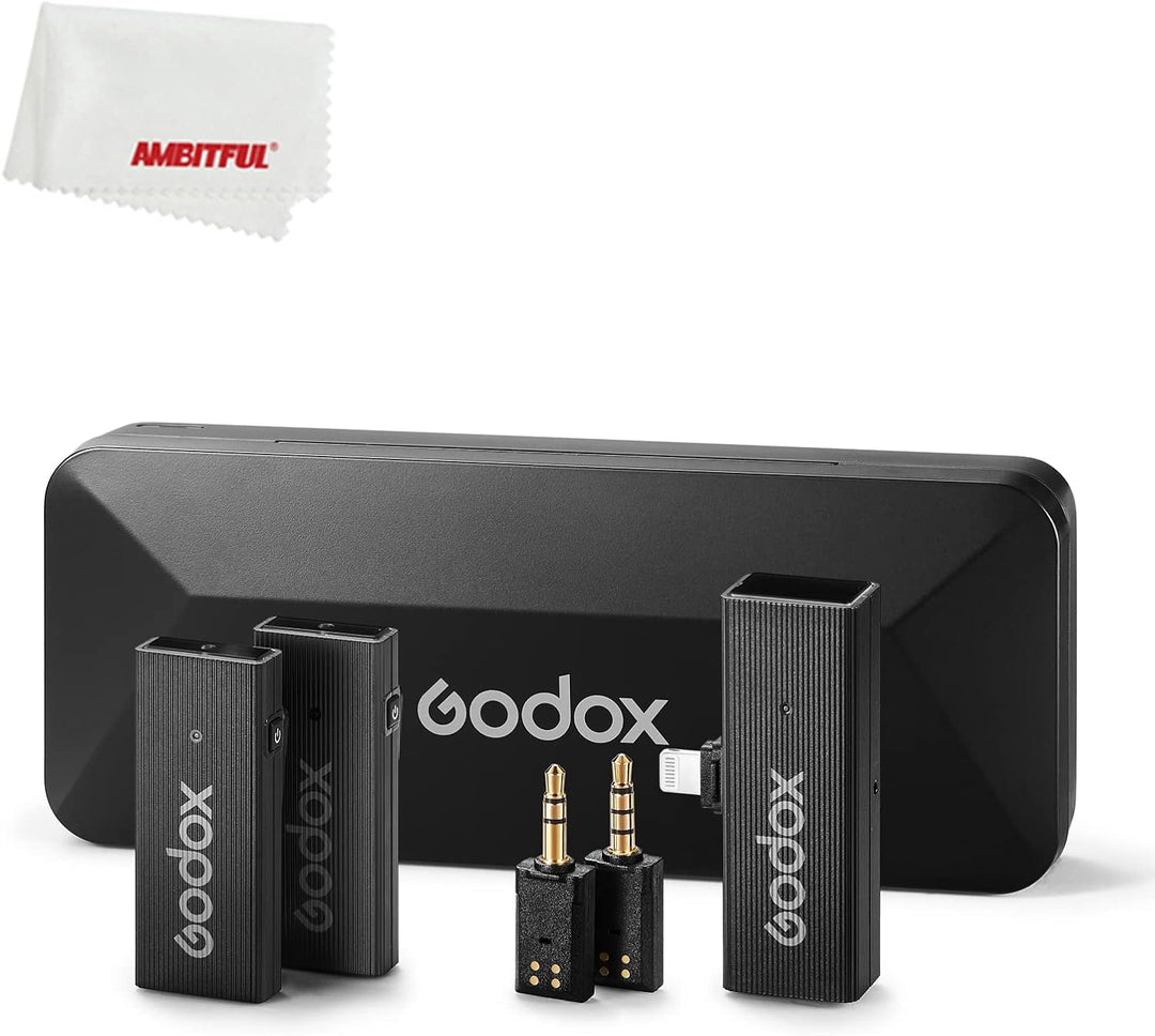 GODOX MoveLink Mini-Lavalier-Mikrofon (2,4 GHz, kabellos, für verschiedene Szenarien, wie Vlogging,