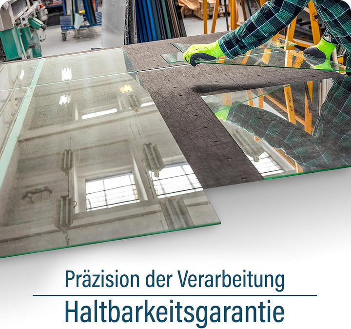 SFArt Herdabdeckplatte – Gehärtetes Glas Schneidebrett & Ceranfeld Abdeckplatte 2 Teilig 30x52 – Hyg