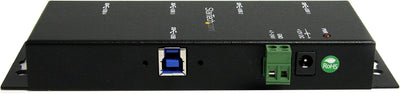 StarTech.com 4 Port USB 3.0 Hub - Industrieller USB-A Hub aus Metall mit ESD und Überspannungsschutz