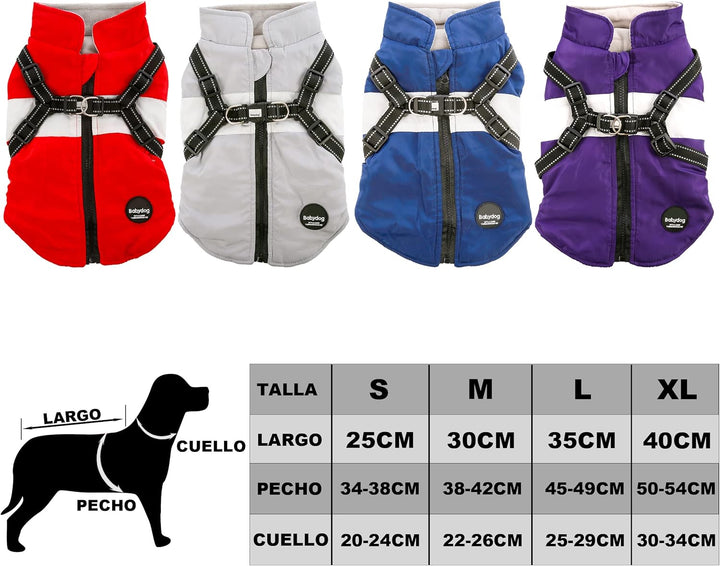 Warme Hundejacke, Hundemantel für Kleine und Mittelgrosse Hunde, Hundepullover, Winddichte Winterwes