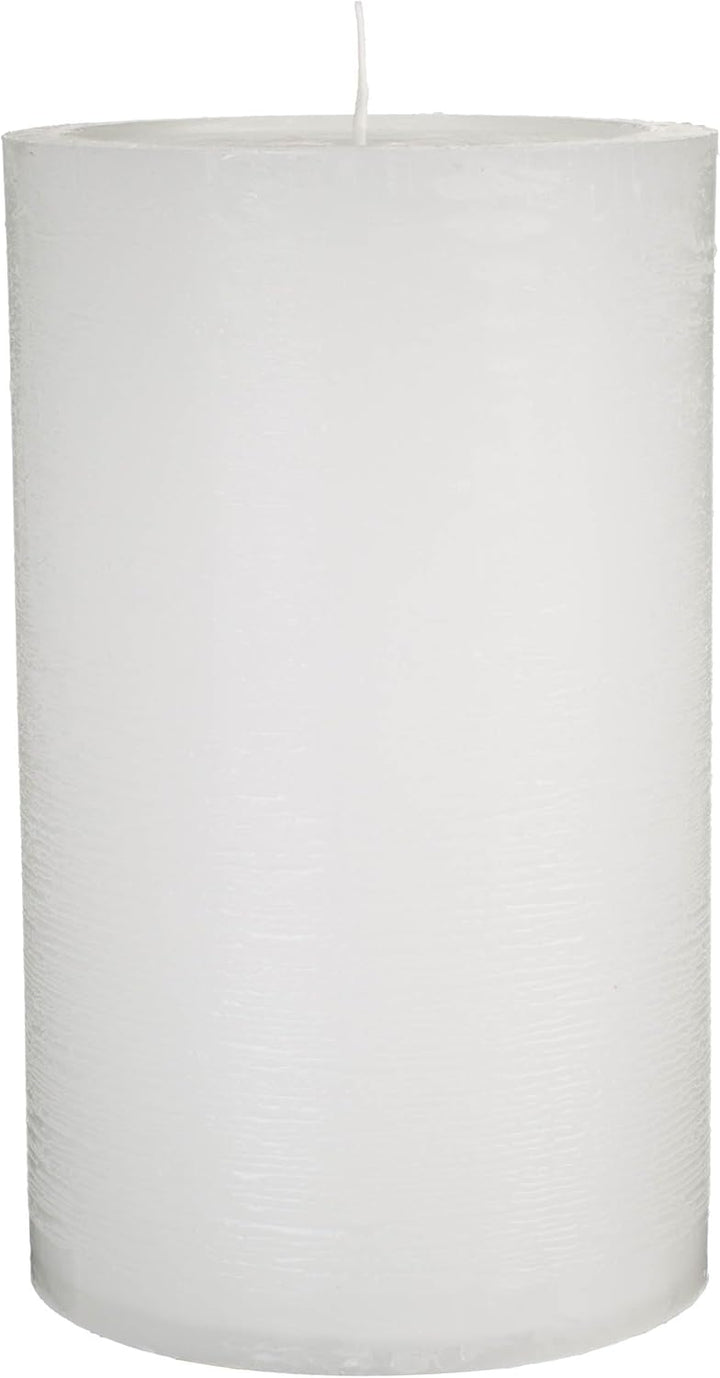 Premium Kerzenset 4,5 kg durchgefärbte Stumpenkerzen von Kerzenwelt 1. Wahl ohne Duft (weiss)
