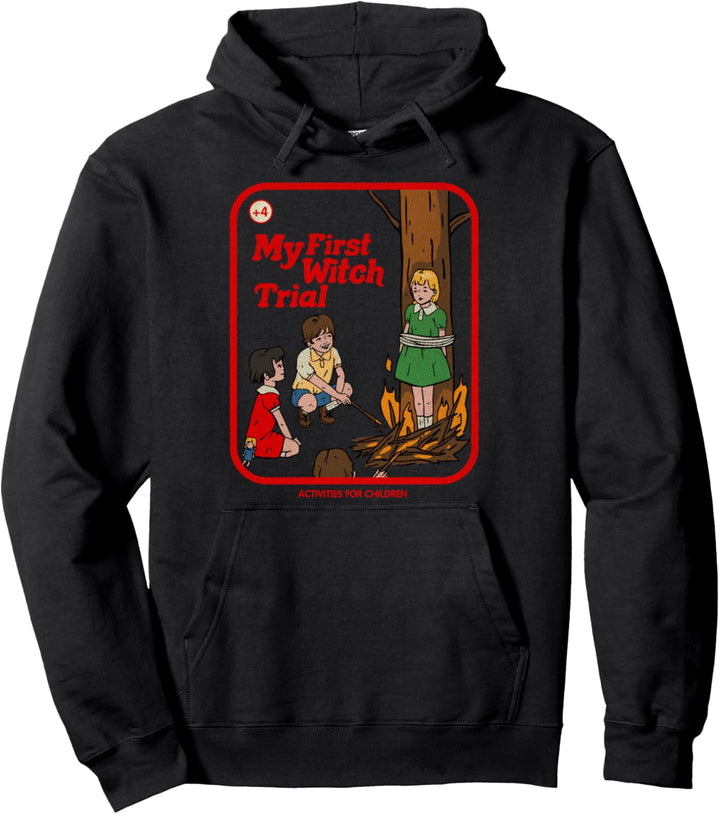 My First Witch Trial Vintage Childgame Horror Goth Punk Pullover Hoodie
