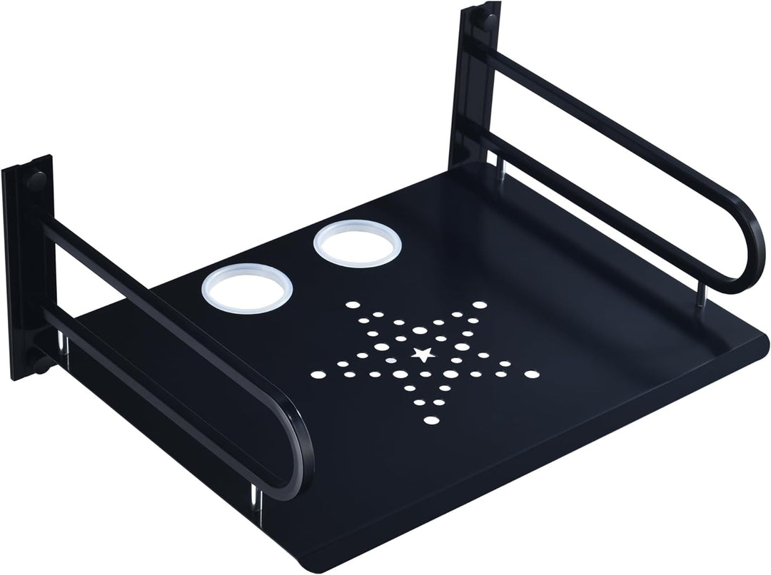 HNVNER Regal Wand für Beamer,HiFi Rack Aluminium,TV Zubehör Wandhalterung,Multimedia Wandregal für D