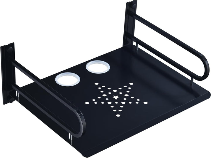 HNVNER Regal Wand für Beamer,HiFi Rack Aluminium,TV Zubehör Wandhalterung,Multimedia Wandregal für D