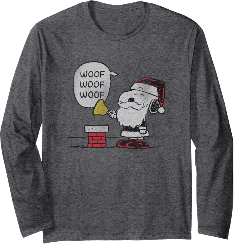 Peanuts - Christmas Snoopy Woof Woof Langarmshirt