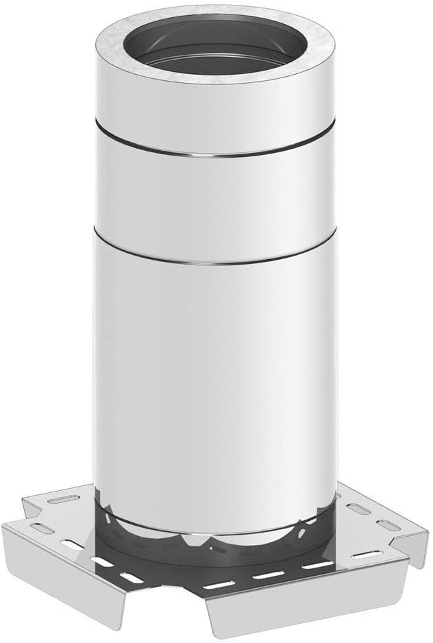 H&M DW New-Line Schornstein-Paket 3,2m Ø 150mm Edelstahl Bausatz doppelwandig 25mm Isolierung 0,5mm