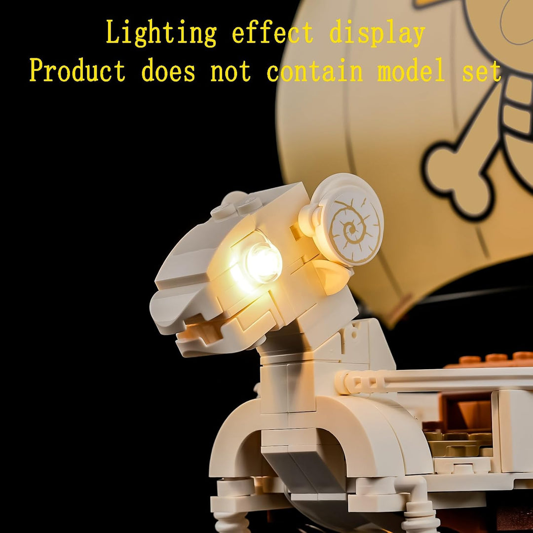 GEAMENT LED Licht-Set Kompatibel mit Lego ONE Piece Das Piratenschiff Flying Lamb 75639 (The Going M