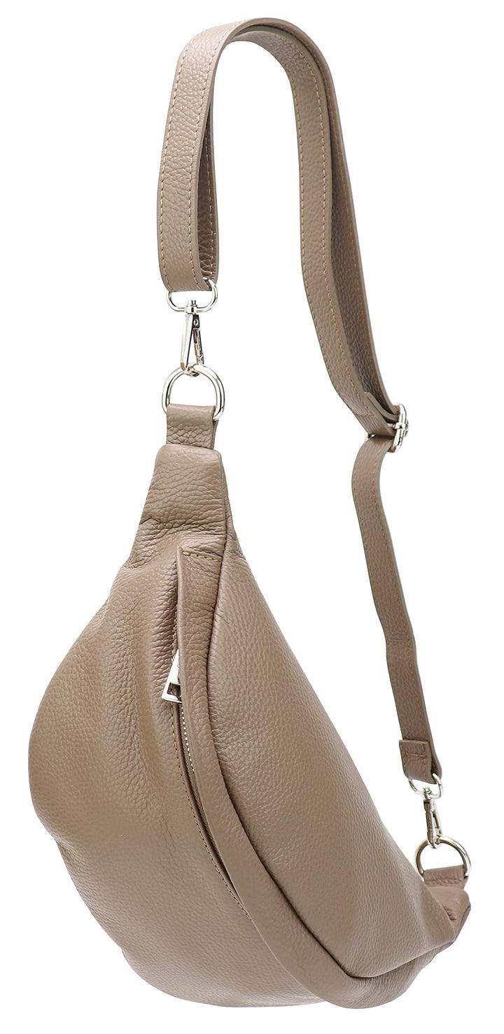 SH Leder ® echt Leder Hüfttasche Damen Herren Unisex Gürteltasche für Festival Reise Bauchtasche mit