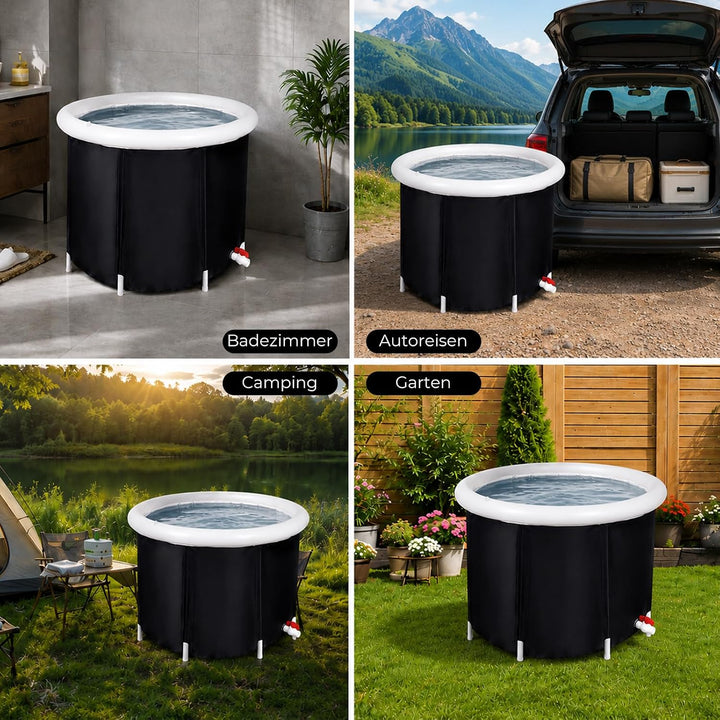 Eisbadewanne für Athleten 68cm Höhe Faltbare Aufblasbare Badewanne Tragbares Eisbad für den Innen- u
