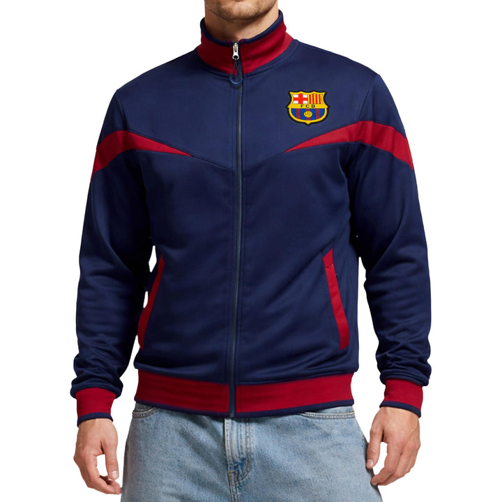 Icon Sports Herren FC Barcelona Trainingsjacke Barcelona S Blau, S Blau