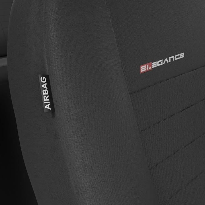 Mossa Sitzbezüge Auto passend für Dacia Duster I II III SUV 2010-. 2UNE-4 Grau UNE-4 Voller Set vorn