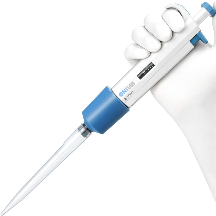 ONiLAB 2-10ml Labor Einkanal Pipette Scientific Labormikropipette Handbuch Einstellbares Volumen, Ho