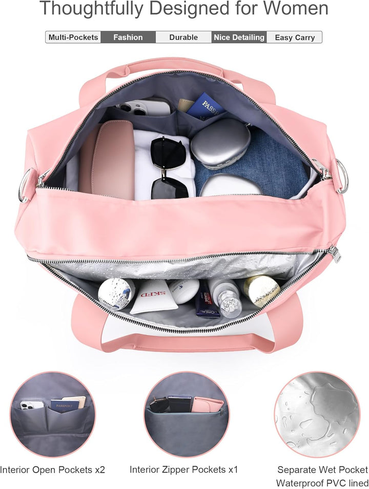19 Zoll Sporttasche Reisetasche für Damen und Herren,wasserdichte Handgepäcktasche,Trainingstasche f