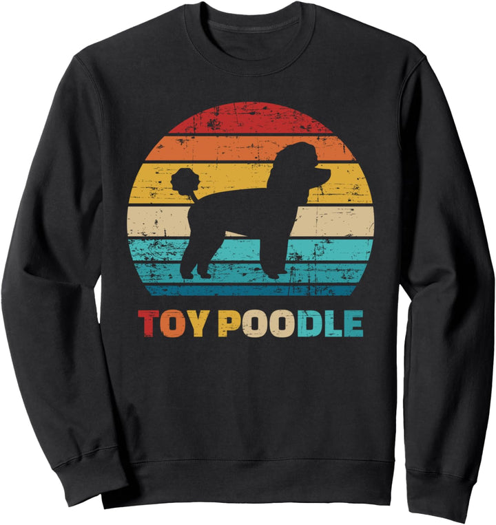 Toy Poodle vintage retro Sweatshirt