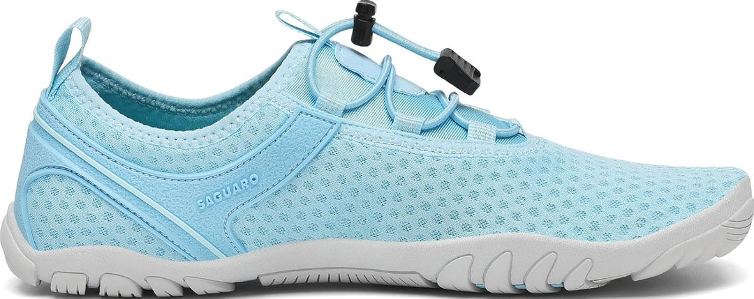 SAGUARO Herren Badeschuhe Damen rutschfeste Sohle Schnell Trocknend Schwimmschuhe 42 EU Azurblau, 42
